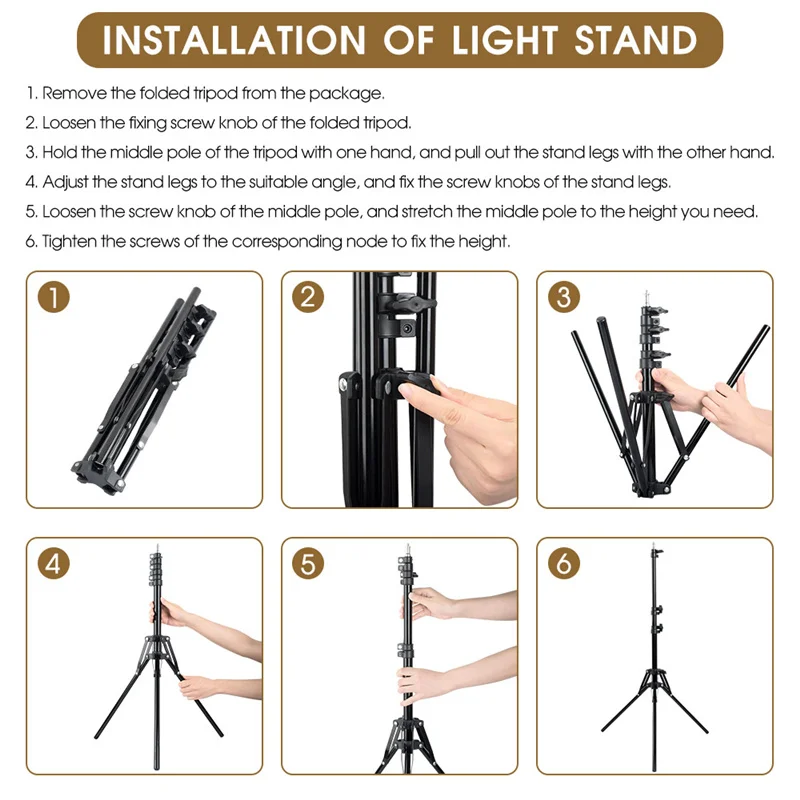 

Alloy Led Ring Light with Camera Tripods -10 inch 26cm Photographic Lighting Selfie Photo Video Live Light for iPhone profes