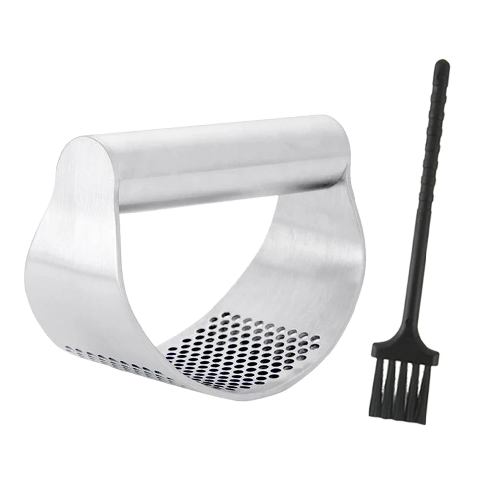 Нержавеющая сталь Чеснок Пресс Многофункциональный ручной Мясорубка для