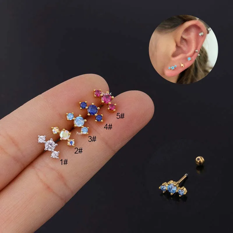 

Серьги-гвоздики, из нержавеющей стали, 20 размеров, 1 шт.