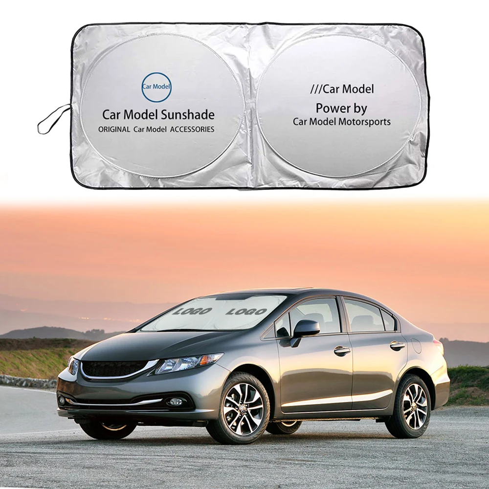 Автомобильный солнцезащитный козырек с логотипом автомобильная эмблема лобовое