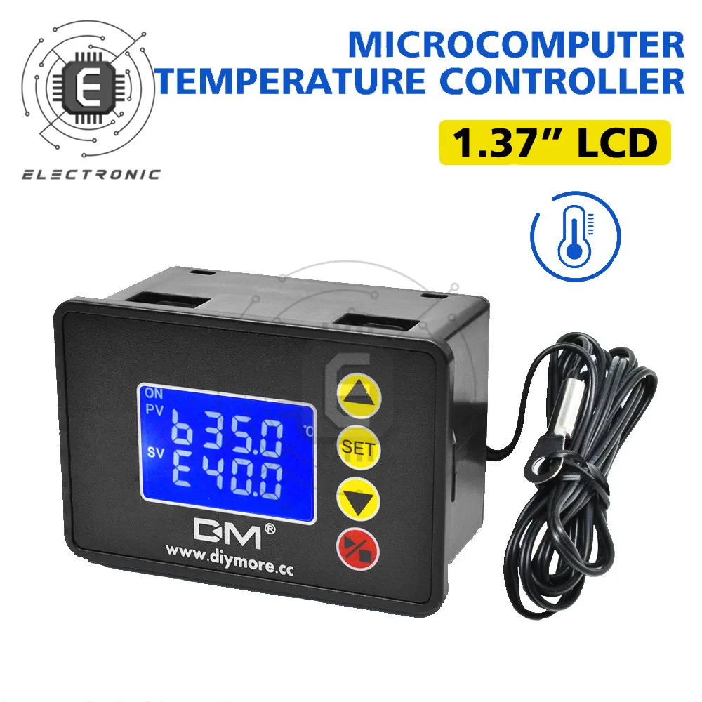 DM 1 37 ''цифровой Управление Температура микрокомпьютерный термостат