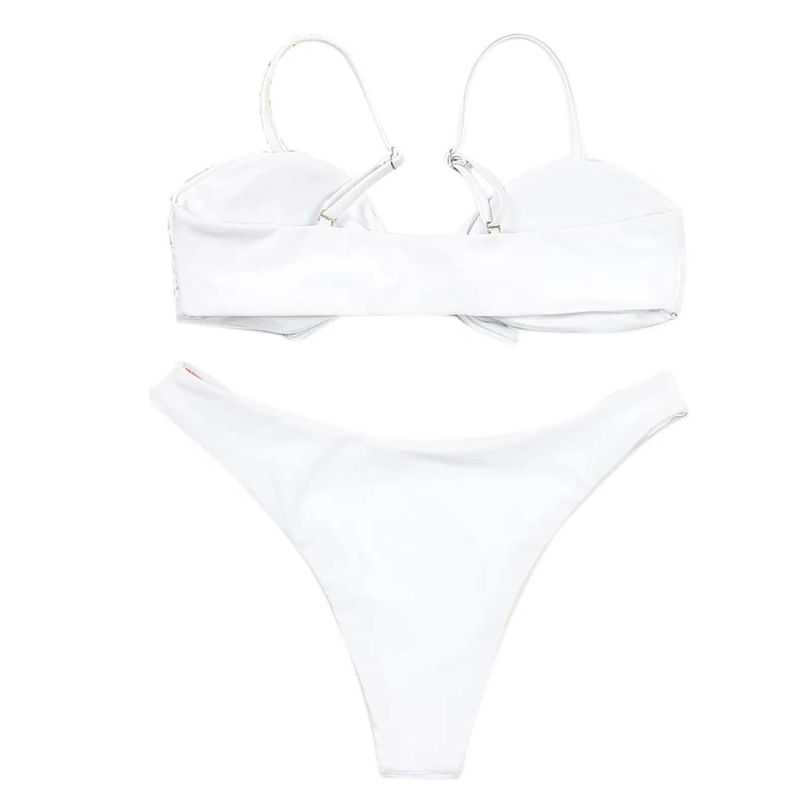 Женский новый раздельный купальник женский сексуальный однотонный бюстгальтер