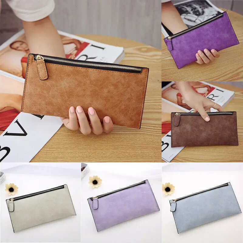 Женский кошелек клатч из искусственной кожи длинный держатель для карт сумка