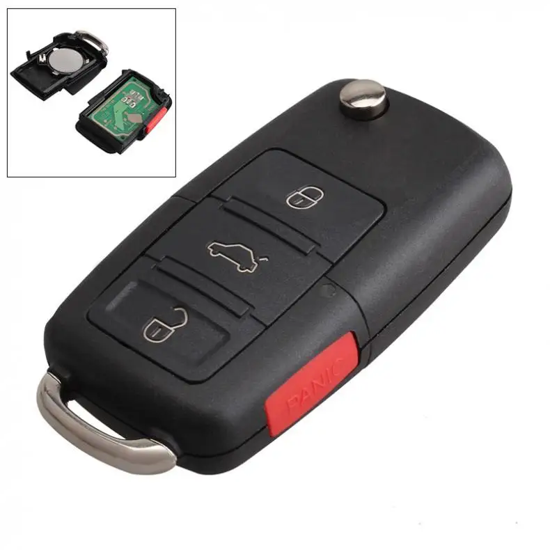 315 Гц 3 кнопки Складной флип Автомобильный Брелок чехол пустой дистанционный ключ