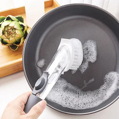 Чистящие щетки инструмент для мытья посуды дозатор мыла многоразовые кастрюли