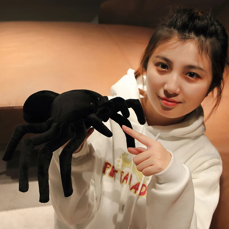 Симпатичная плюшевая игрушка паук 20x30 см набивная Подушка-насекомое кукла