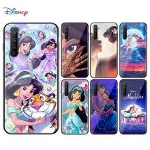 Disney Cartoon Animation Aladdin Jasmine For OPPO A93 A92 A73 A53S A52 A32 A31 A12E A1K Find X2 X3 Pro Lite Neo Black Phone Case