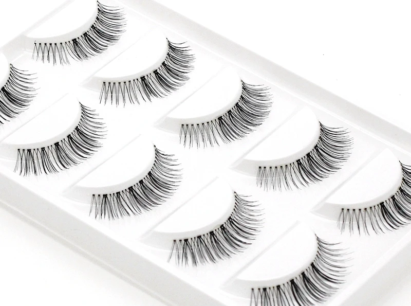CLOTHOBEAUTY 5 пар накладных ресниц, тонкие накладные ресницы для наращивания ручной работы, натуральные мягкие невидимые ресницы, длинный толстый многоразовый макияж
