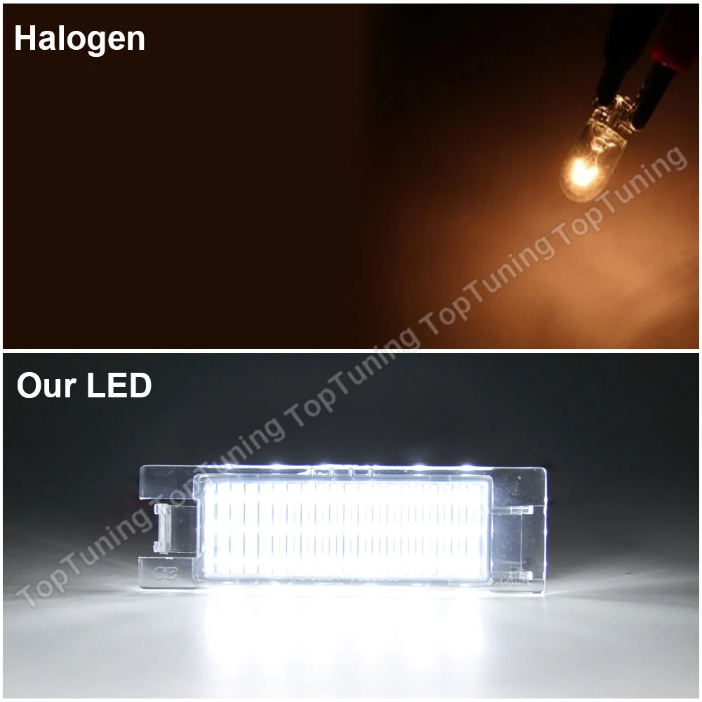 

2X Canbus LED Number License Plate Lights For Fiat Tipo Doblo 500L Grande Punto Multipla 186 Marea 185 Croma Linea Brava