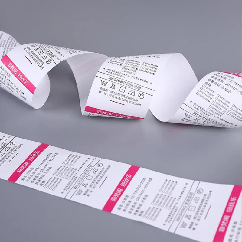 Etiqueta de lavado est&aacute;ndar para ropa, accesorio de textil de 4,5 cm hecho a medida, para lavar ropa-4