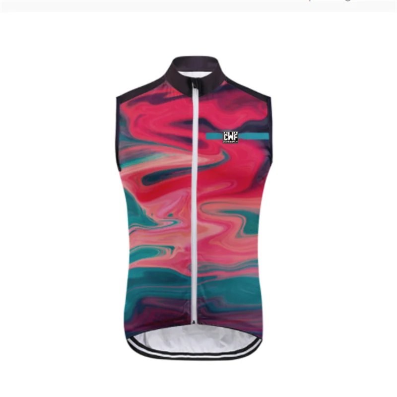 

2021 Men's Cycling Vest new team Windproof Bicycle Vest sleeveless lightweight Summer Cycling Jersey Vest Windproof Bicycle