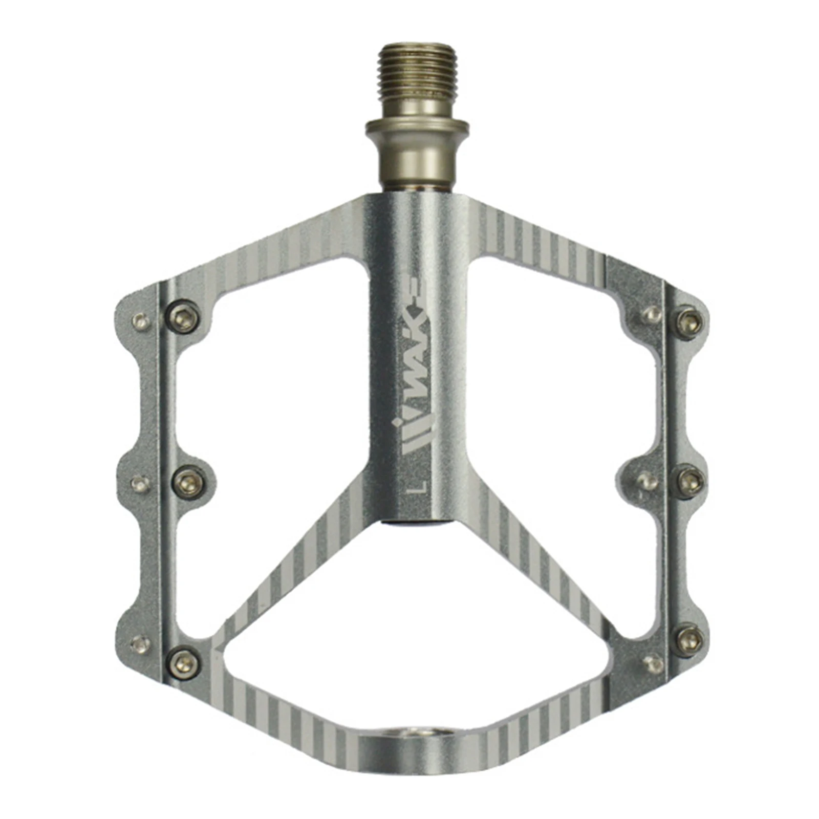 

Wide Flat Mountain Road Cycling Bicycle Bike Pedal 3 Sealed Bearings 12 Anti-Skid Pegs Aluminumwith Removable Antiskid Cleats