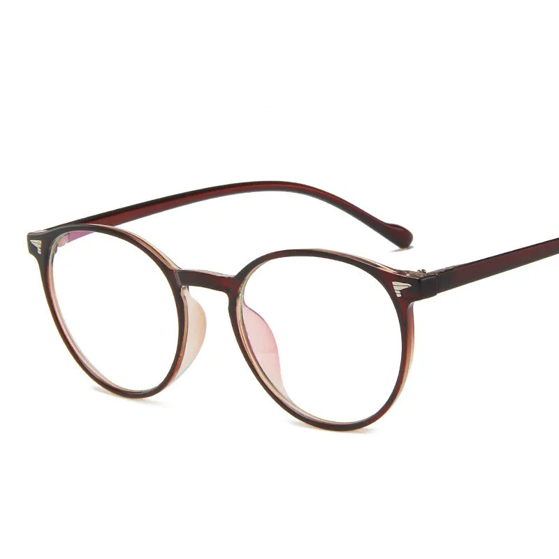 Круглые Женские очки унисекс для компьютера с защитой от излучения прозрачные