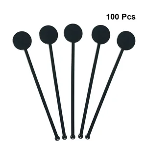100 шт. палочка для перемешивания пластиковая мешалка для напитков блендер стержень Muddler соломинка для помешивания палочки для смешивания для кухонного бара