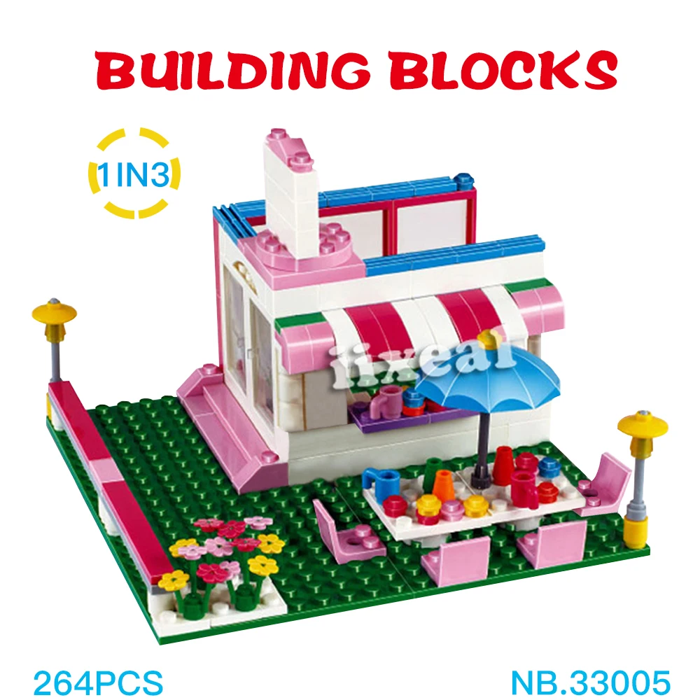 264 шт. строительные блоки девушки дружба дом кирпичи для творчества DIY девочек