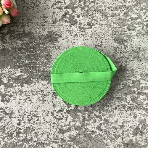 green 2 3/4 ''(20 мм) матовая цветная косая лента эластичная лента тесьма отделка Кружева сплошной головной убор ручной работы DIY украшения ремесла - Цвет: green 2