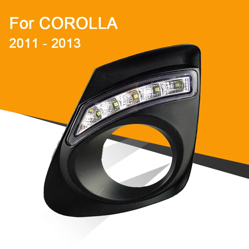 DRL для Защитные чехлы сидений сшитые специально Toyota Corolla/Altis 2011 2012 2013 дневные