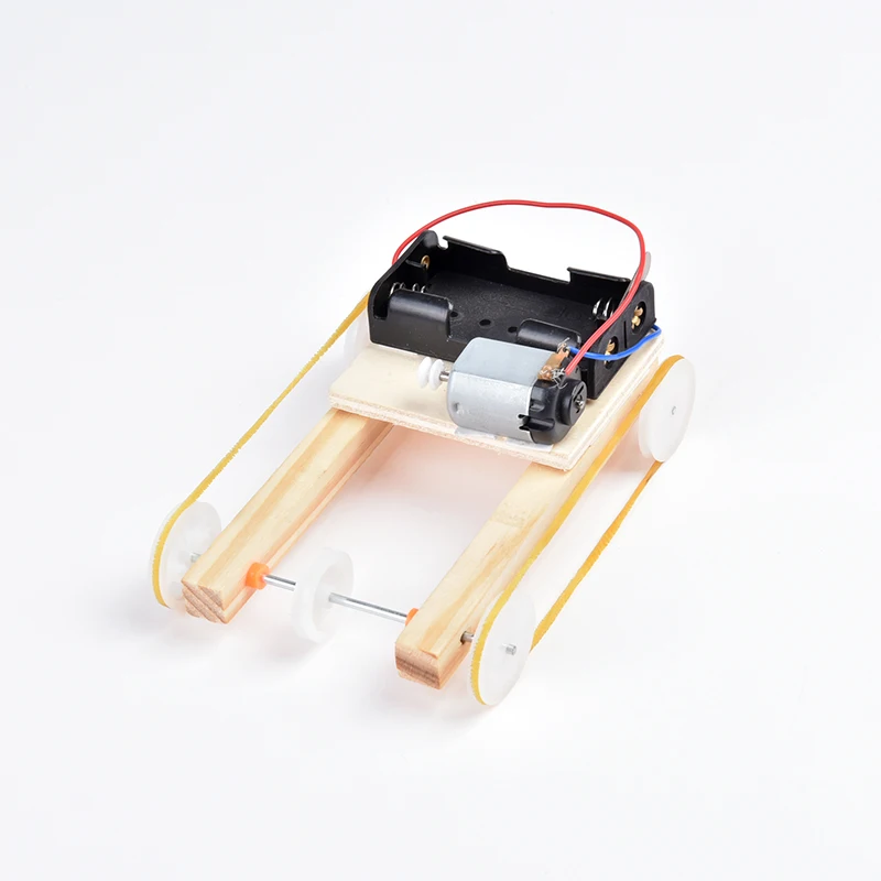 SZ Паровая модель игрушки Diy Электрический шкив четырехколесный привод