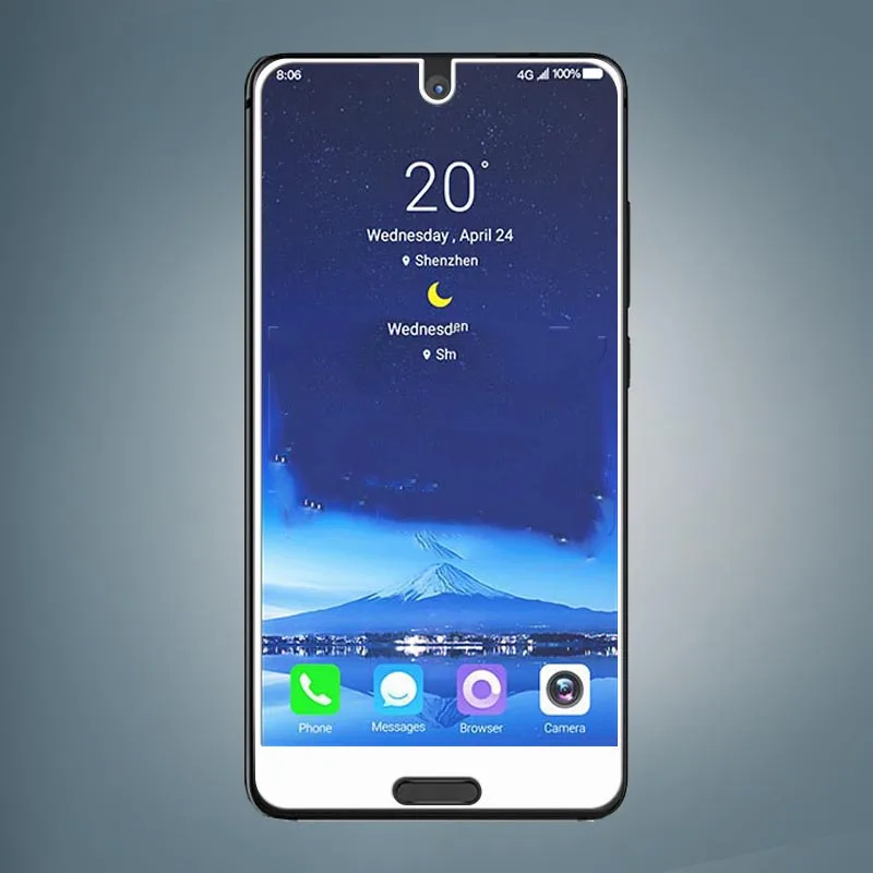 Черное закаленное стекло 2.5D с полным покрытием для Sharp Aquos S2 S3 mini Защитная пленка