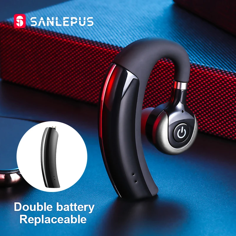 SANLEPUS Мини Bluetooth наушники Беспроводные спортивные наушники стерео гарнитура с микрофоном для телефонов и музыки