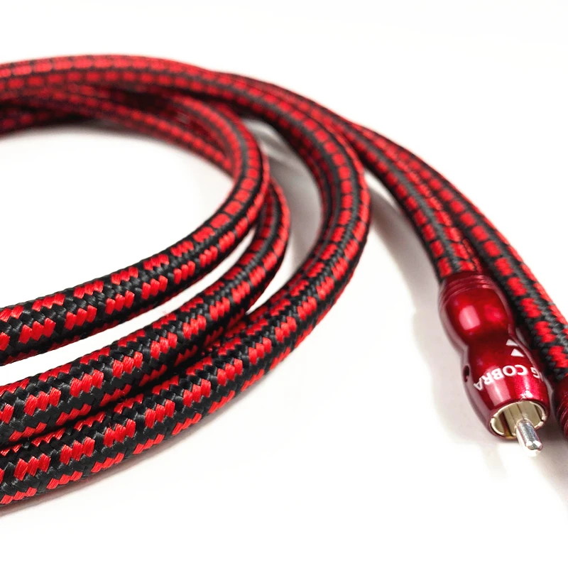 Кабель для соединения звука Par King Cobra PSC HiFi с посеребренным RCA разъемом|Кабели VGA| |