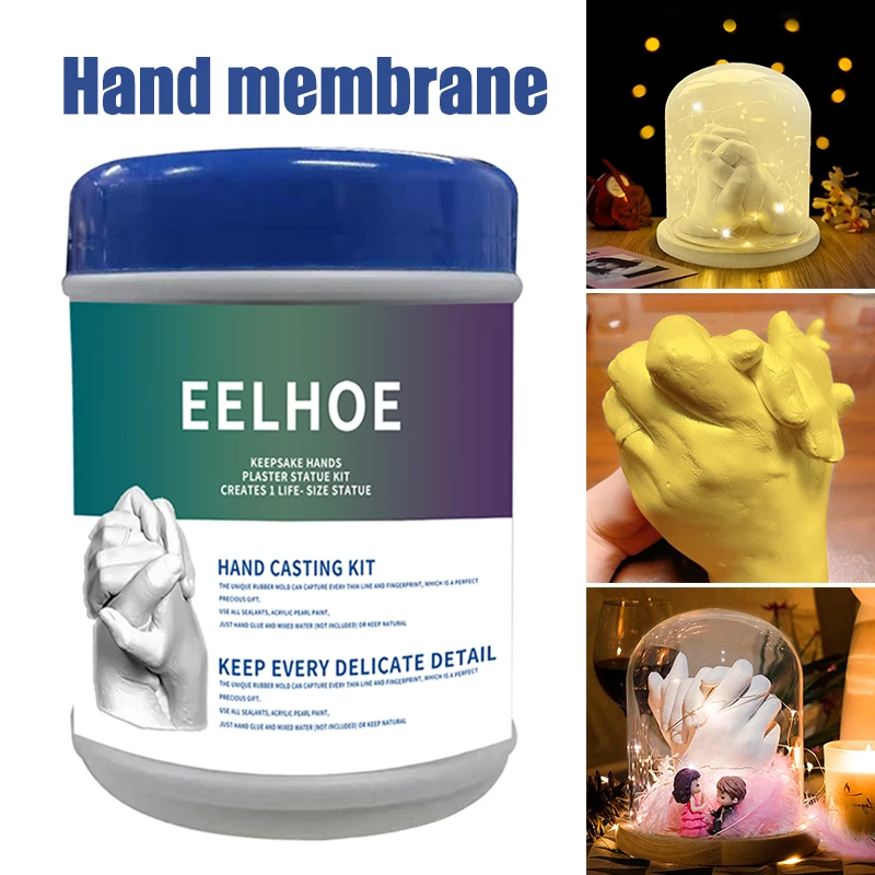 

Newly Hand Mold Set Souvenir Casting Set DIY Plaster Casting Kit Handprint Keepsake Growth Memorials Mold For Home DIY V