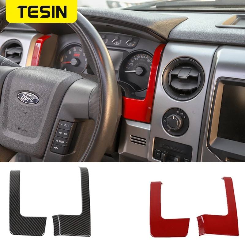 

TESIN Interior Mouldings for Ford F150 Dash Cover Dashboard Decorative Trim for F150 2009 2010 2011 2012 2013 2014 Accessories