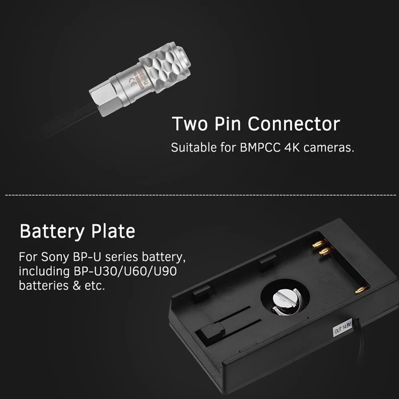 Камера DV батарея питания Монтажная пластина адаптер с 1/4 дюйма Винт для Blackic кино