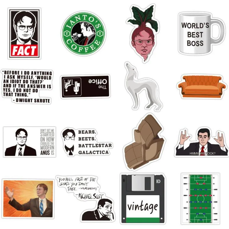 

10/30/50PCS Office Waterproof Suitcase Travel Graffiti Stickers