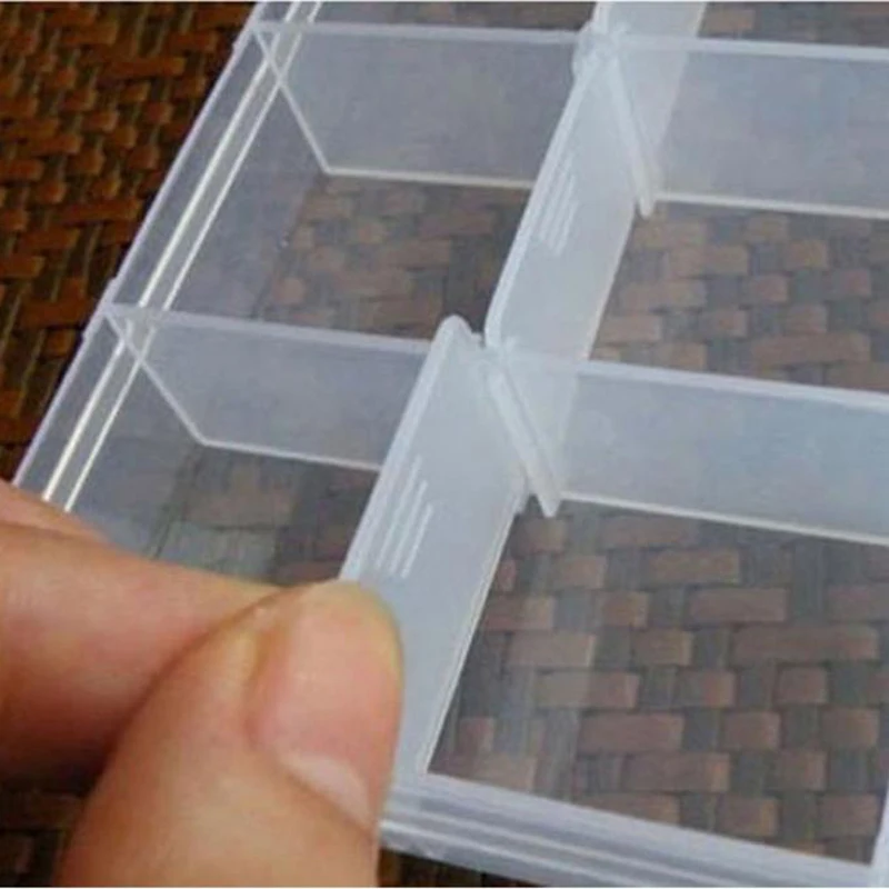 Рыбалка приманка коробка 15 слот съемный ящик для хранения прозрачный