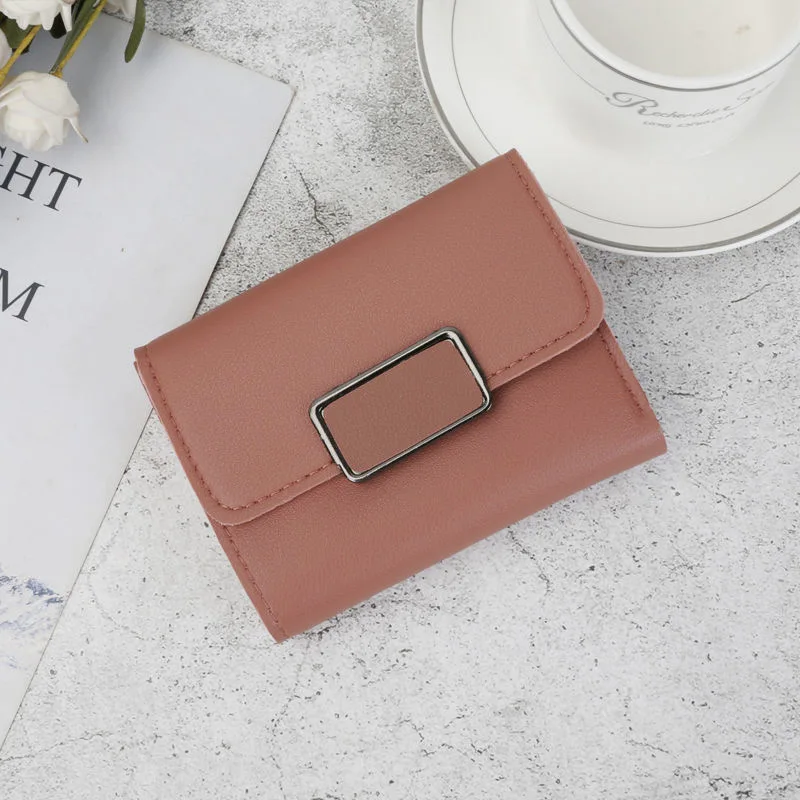 

Fashion Women Wallet Small Chic Coin Purse Short Cards Holder Wallets Female Short Folding Zipper Procket Clutch Purses