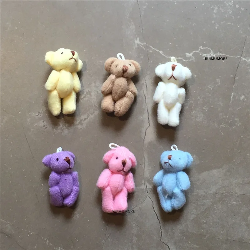 3 4 см маленькими аксессуарами игрушечного медведя плюшевые игрушки куклы одежда