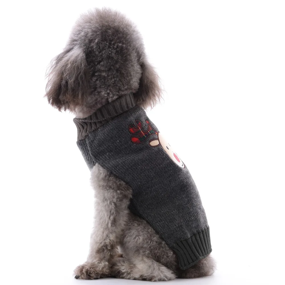 DOGGYZSTYLE, Рождественский красный свитер для собаки, одежда, пальто с оленем, одежда для маленьких собак, чихуахуа, плюшевый XXS-M