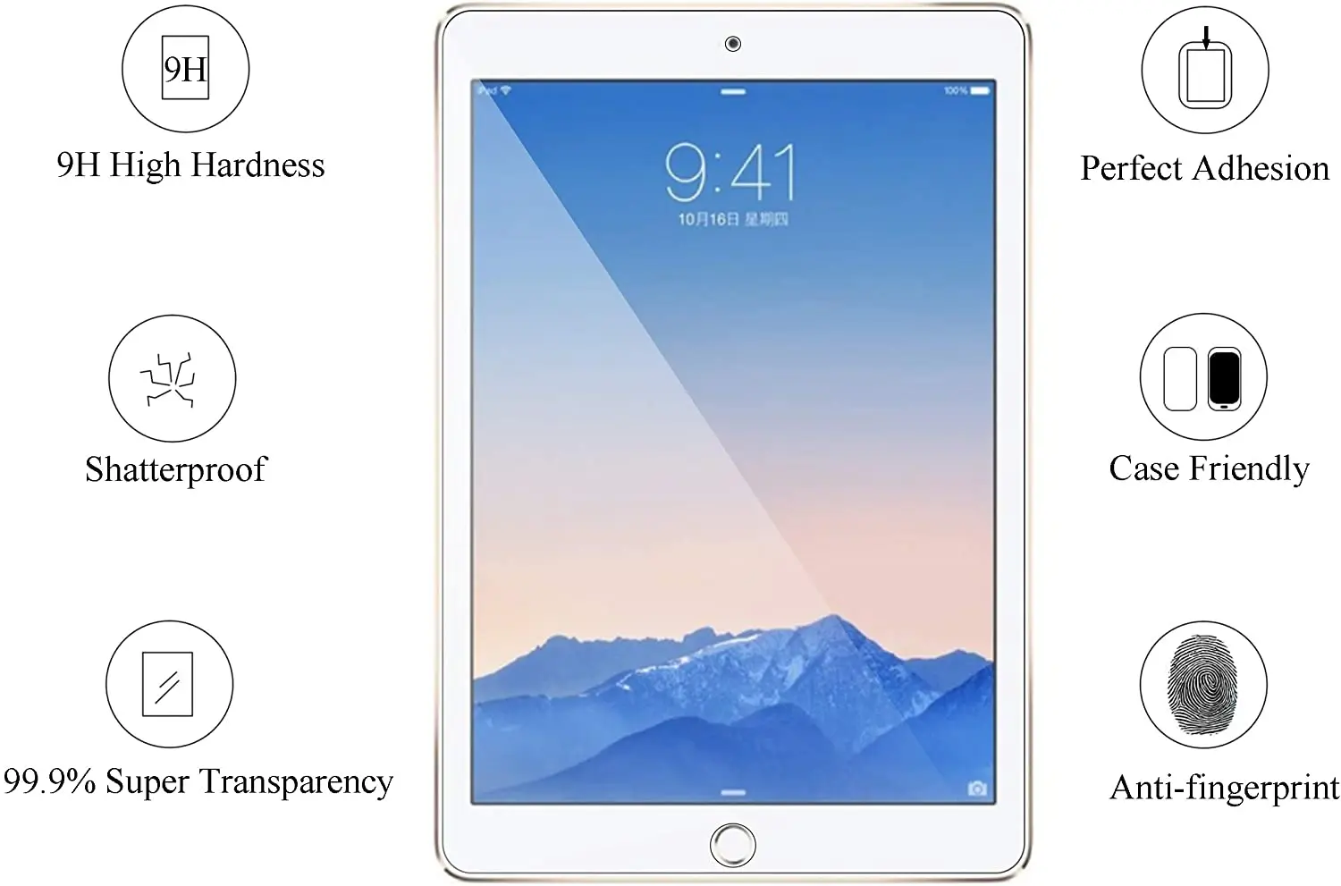Закаленное защитное стекло для планшета Apple IPad 5-го поколения 2017/ 6-го 2018 9 7 дюйма