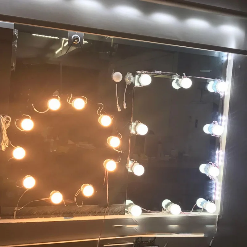 10 шт./компл. Голливуд светодиодных номерного знака светильник s зеркальный