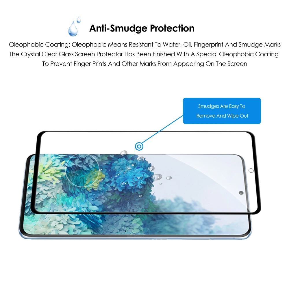 Qosea 2 шт. закаленное стекло для защиты экрана телефона Samsung Galaxy S20 5G + Ultra 9H 4D полное