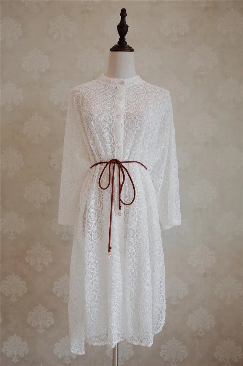 Кружевная Пляжная накидка с поясом саронг пляжный кардиган 2021 одежда для