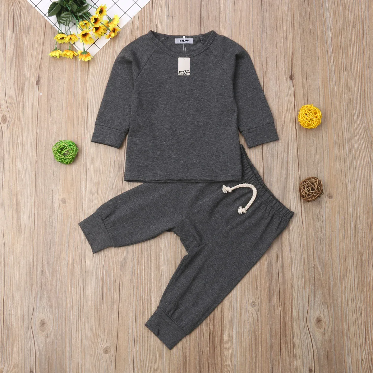 Pudcoco Baby Boy Girl soft cotton Pajamas Clothes Set Sleepwear Nightwear Outfit for Newborn Infant Children Cloth Kid Clothing | Детская