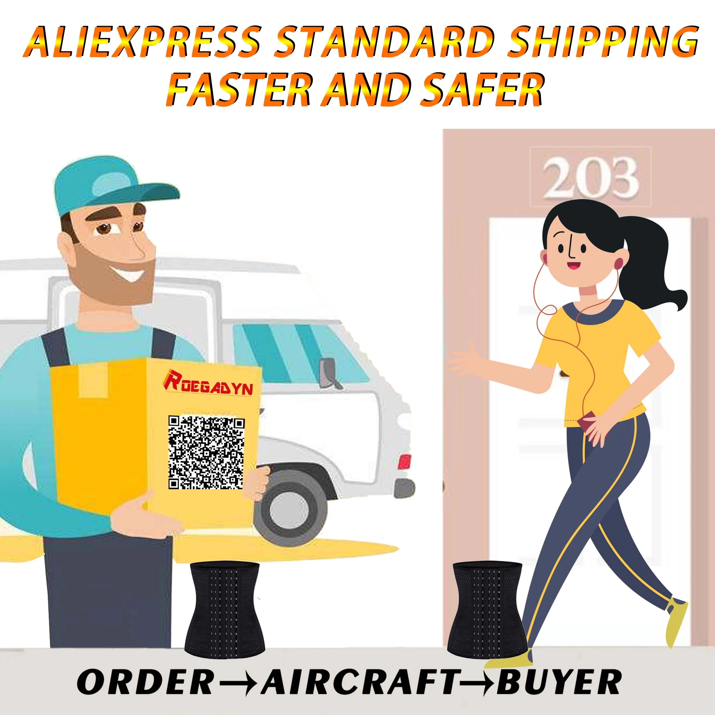 Пояс для похудения ROEGADYN воздухопроницаемый с высокой талией тренировки пота и