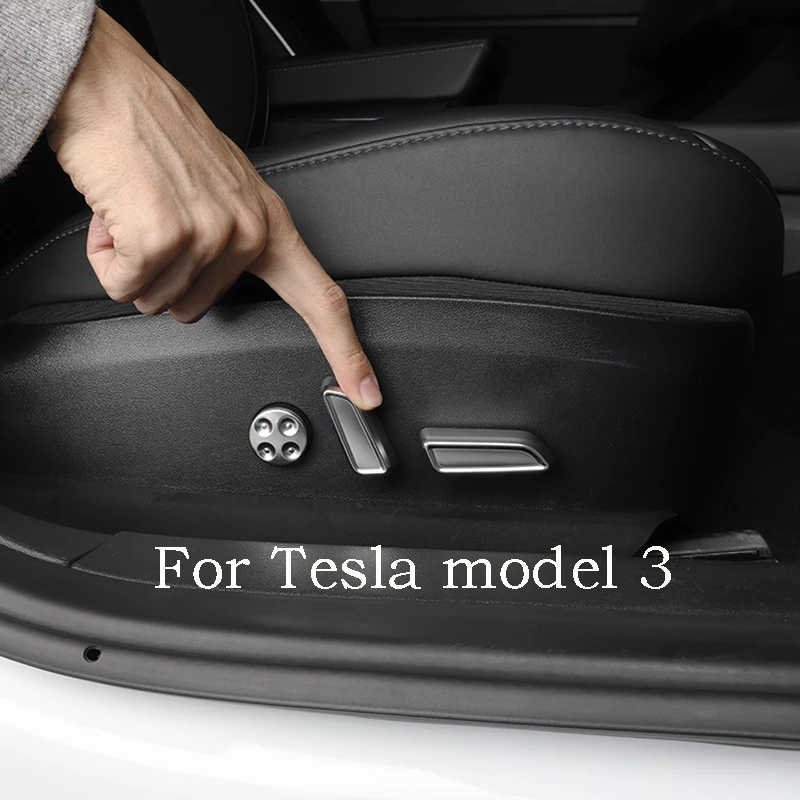 

For tesla Tesla model3 seat adjustment button decoration stickers button switch interior decoration