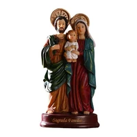 new creative religious figurine holy family jesus mary joseph resin decoration family living room ornament room garden sculpture