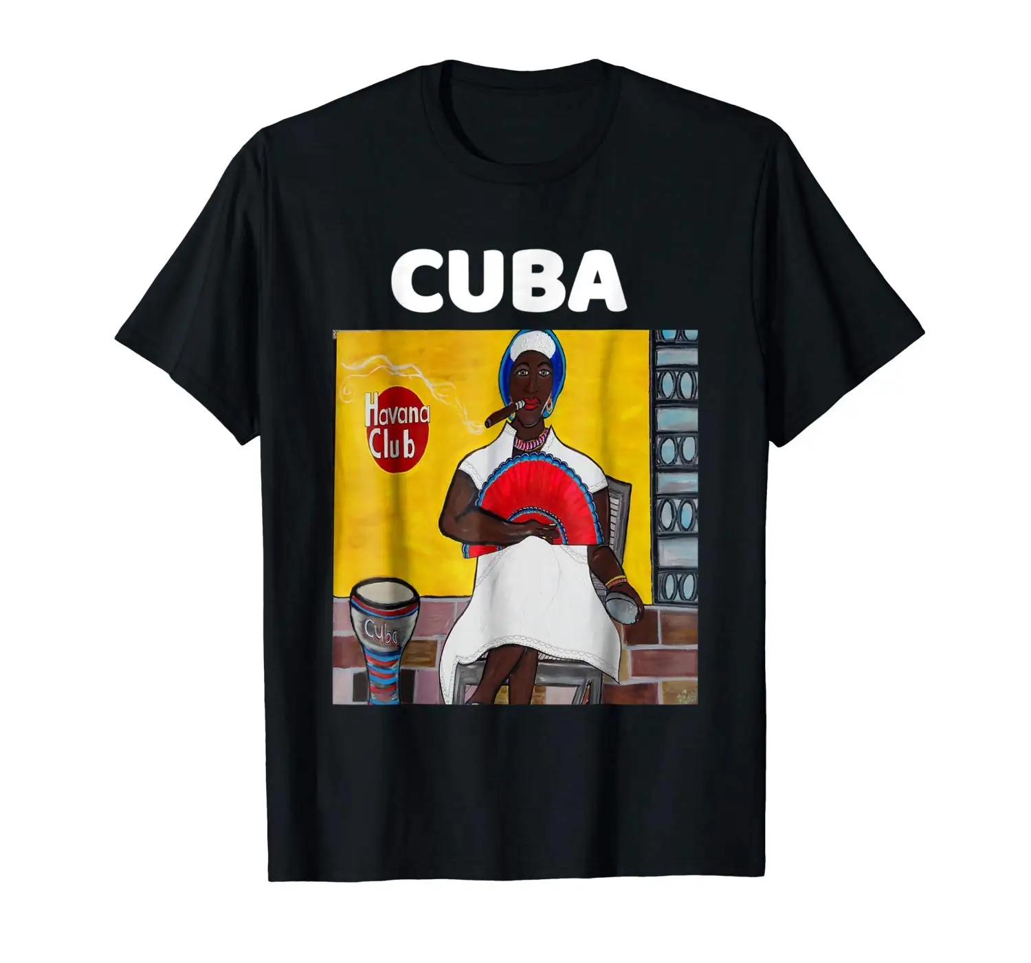 Куба футболка афро кубинская сигара винтажная Футболка модная мужская и женская