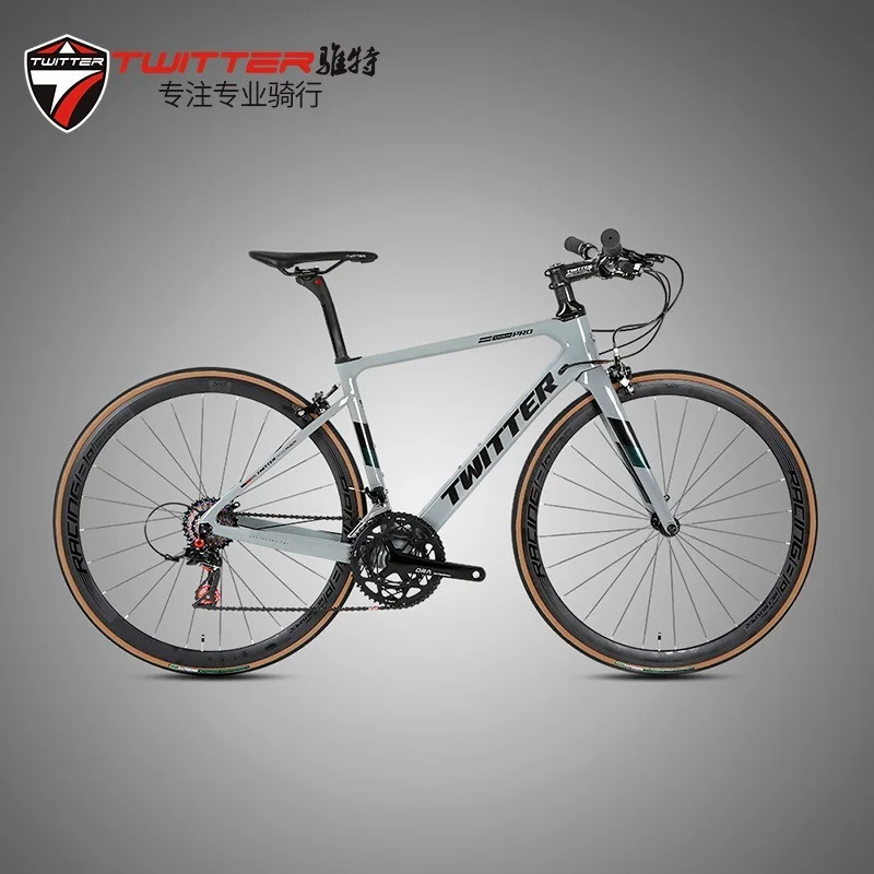 

TWITTER RAID PRO FLAT PUTS INSIDE LINE CARBON FIBER ROAD 24-SPEED RACE ADULT BIKE CARBON ROAD BIKE carbon bicycle biking