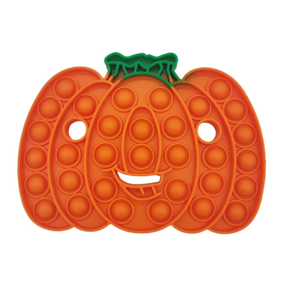 Juguete antiestr&eacute;s para ni&ntilde;os y adultos, juguete sensorial para apretar, con burbujas, calabaza, fantasma, alivio de la tensi&oacute;n para adultos-3
