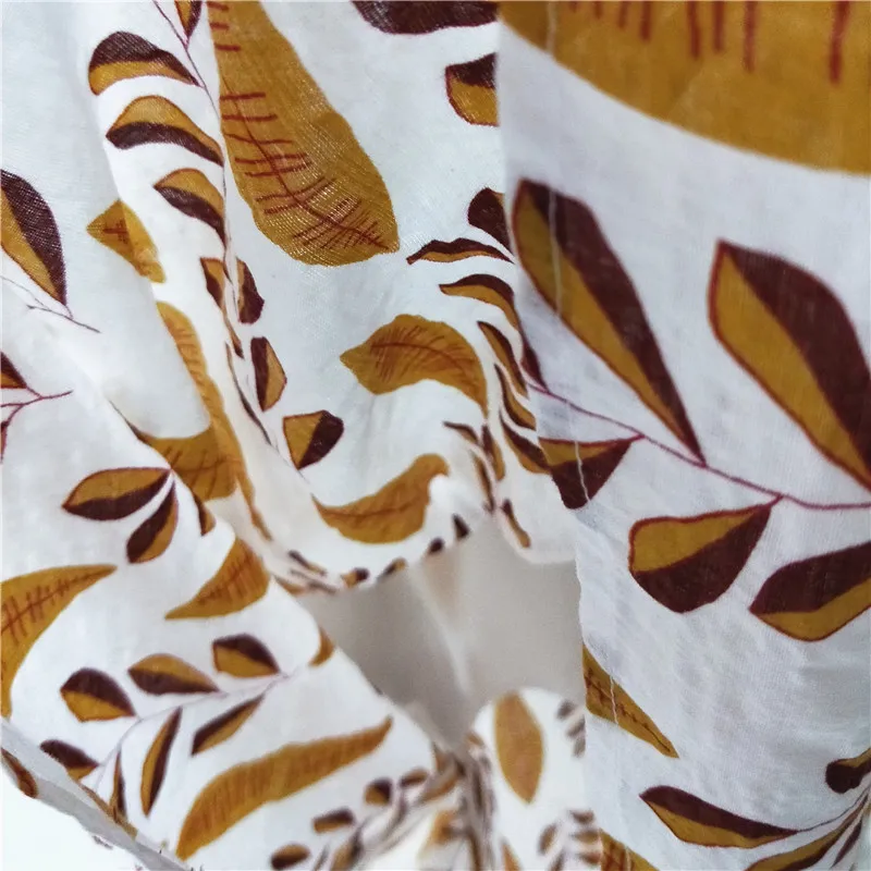 

2020 New High Waist Summer Long Cotton and Linen Boho Print Women A-Line Skirt Saia Faldas Jupe Femme