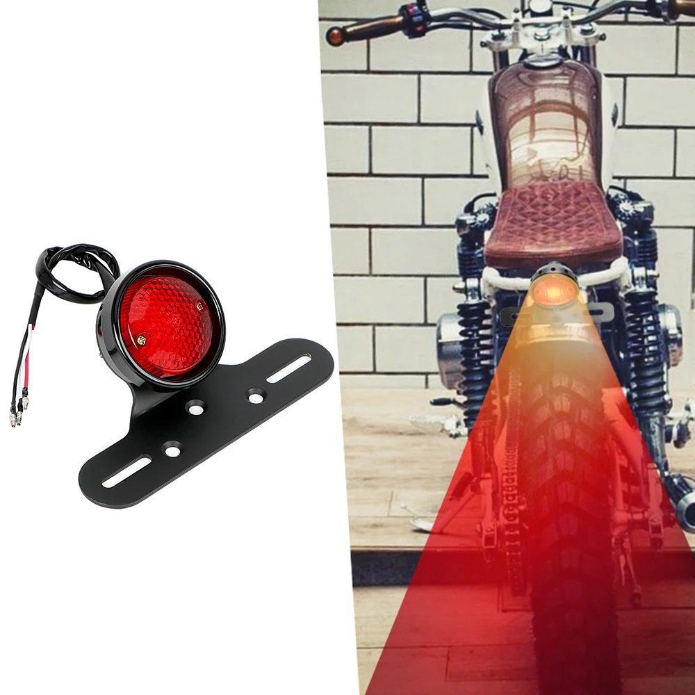 

Задние фонари для мотоцикла Cafe Racer Moto, аксессуары для мотоциклов, светодиодный задний стоп-сигнал для мотоцикла, поплавок для измельчителя