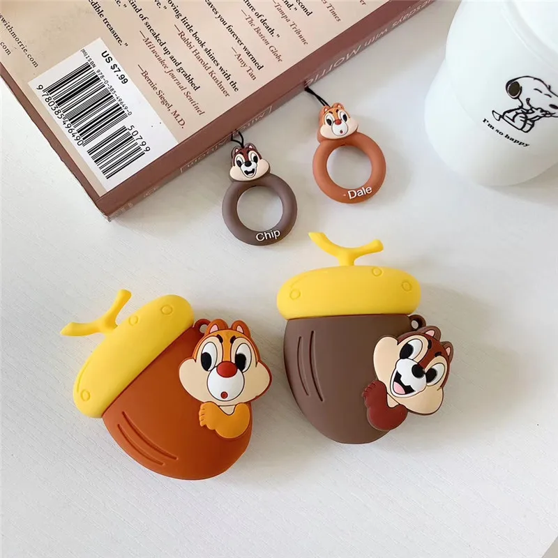 Airpods защитный чехол милый Pinecone Chipmunk 1 2 Bluetooth наушник силиконовый чехол|Аксессуары