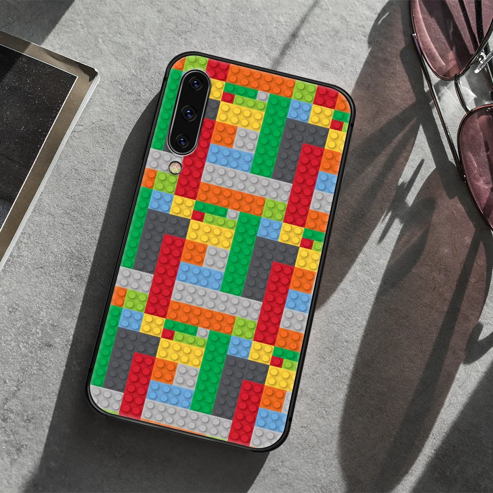 

LEGOs Phone Case Cover For Samsung Galaxy A10 A11 A20 E A21 A30 A40 A41 A50 A51 A70 A71 A81 S black Waterproof 3D Hoesjes