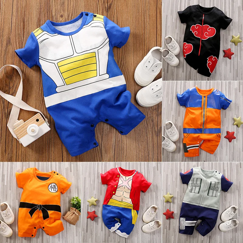 

Anime Costume Newborn Baby Boy Clothes Cotton New Born Clothing Infant Romper Onesie Jumpsuits Pajamas Outfit Babygrow Overalls