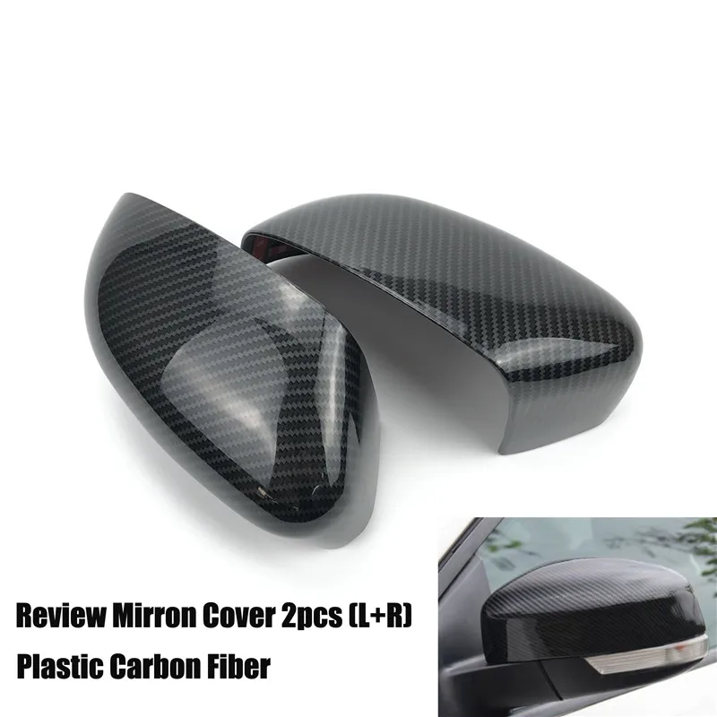 Review Mirror Cover Автомобильный-Стайлинг Шестерня панель держатель чашки дверная ручка рулевое колесо вентиляционное отверстие декоративный чехол для Ford Focus 3 mk3 - Название цвета: Review Mirror Cover